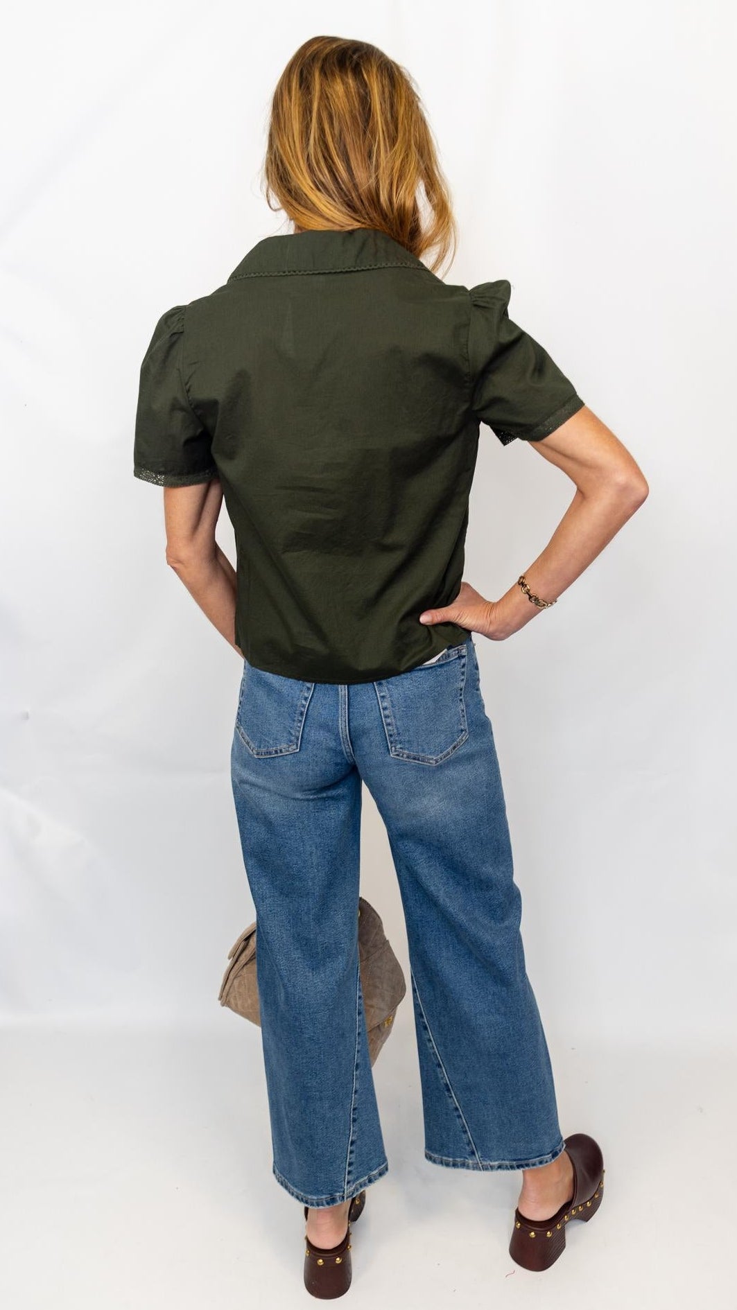 Vienna Button Front Top