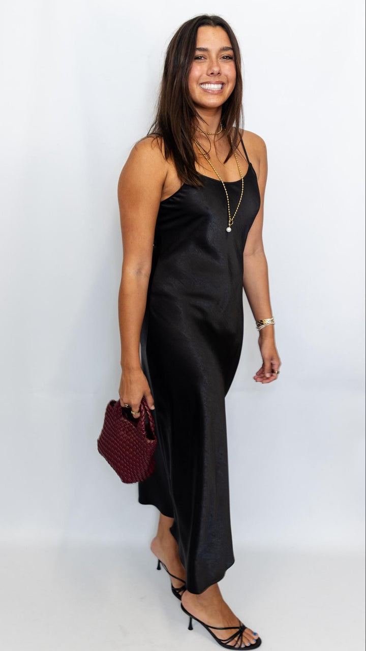 Satin Maxi Slip Dress