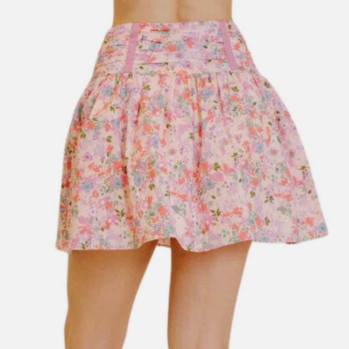 Trim Mini Skirt