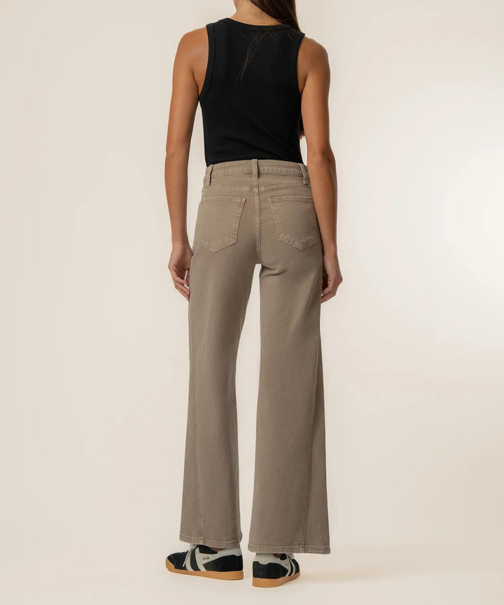 Meg High Rise Wide Leg Milk Tea