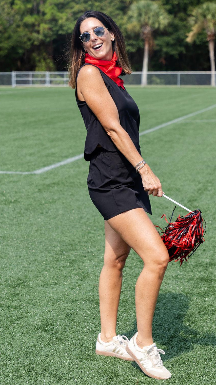 Tailored Wrap Front Skort