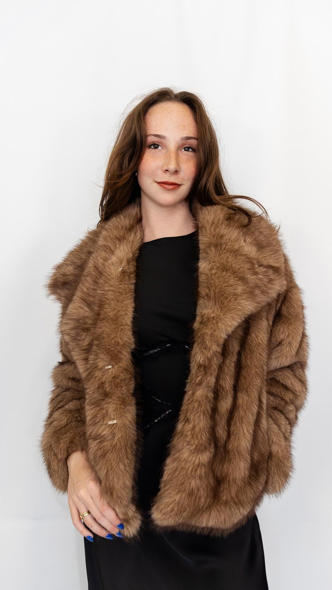 Mocha Faux Fur Jacket