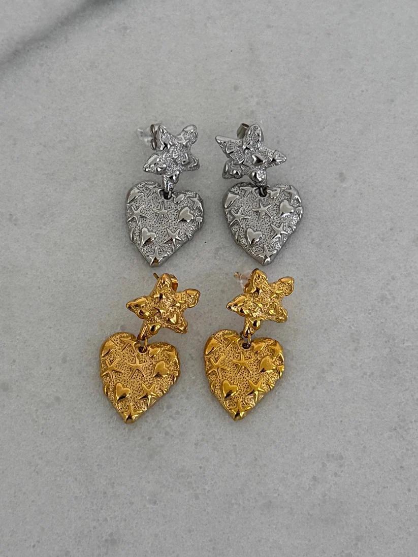 Caroline Heart & Star Earrings
