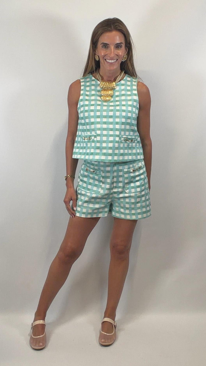 Plaid Mint Combo Set
