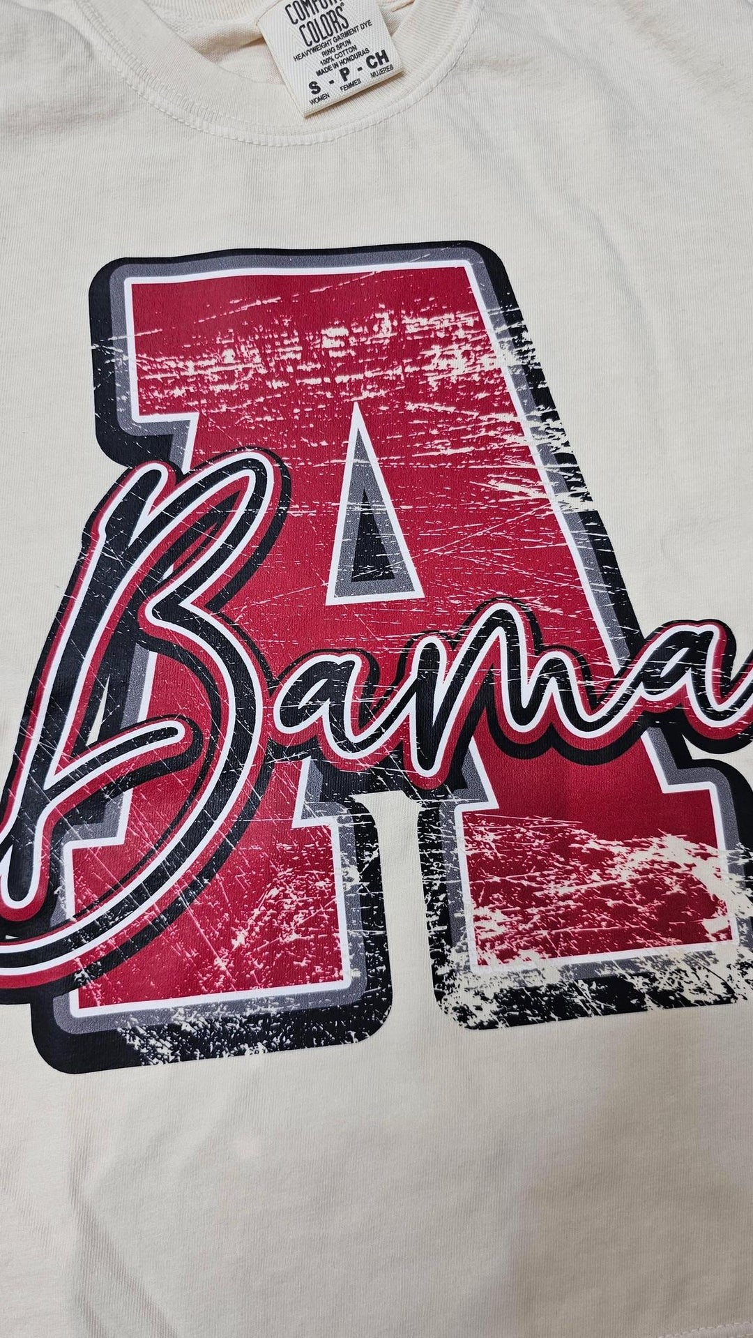 TTR CC Bama Grunge Boxy Tee