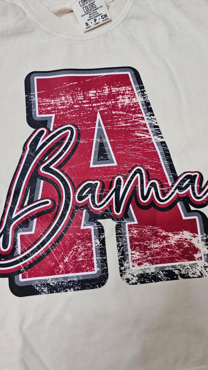 TTR CC Bama Grunge Boxy Tee