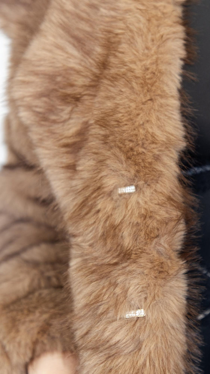 Mocha Faux Fur Jacket