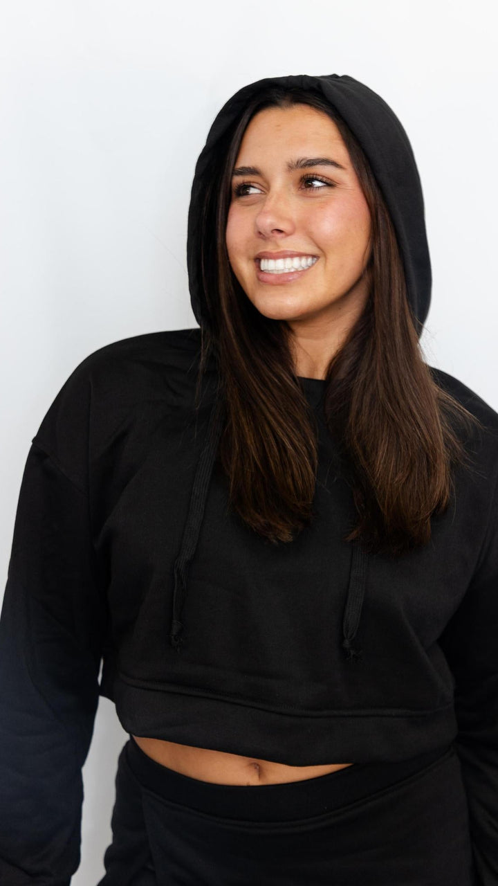 Cropped Hoodie & Skirt Set