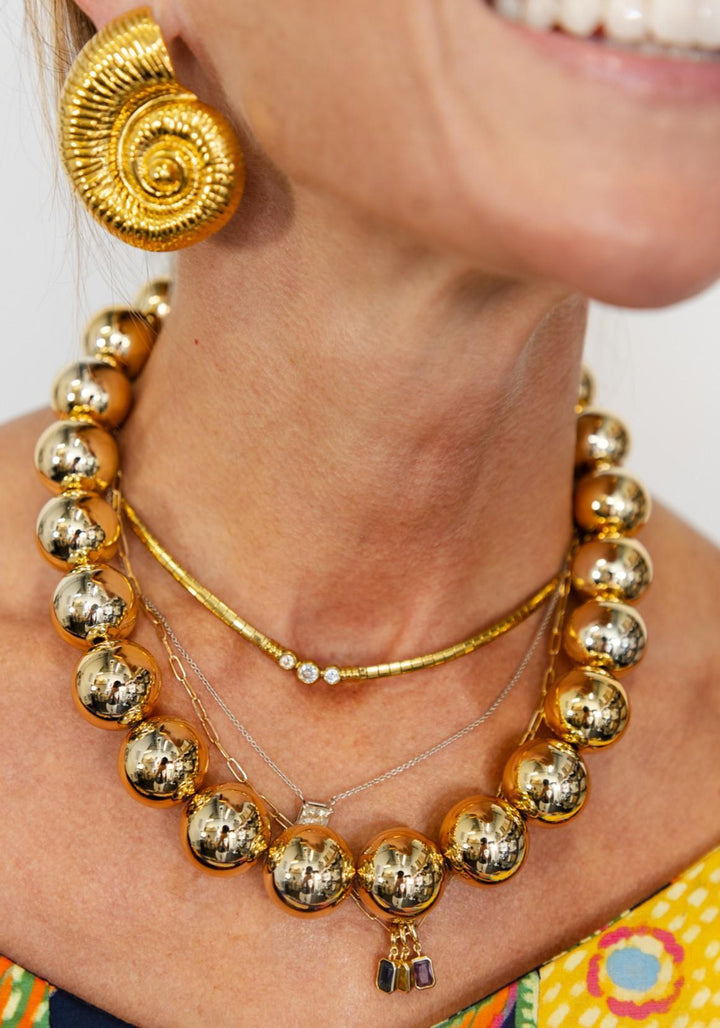 Circle Bauble Ball Necklace