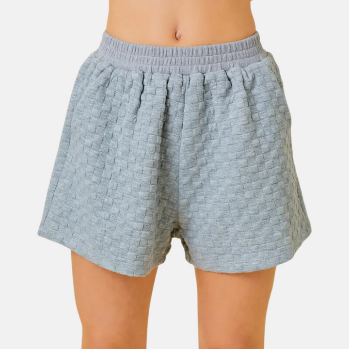 Grey Knit Shorts