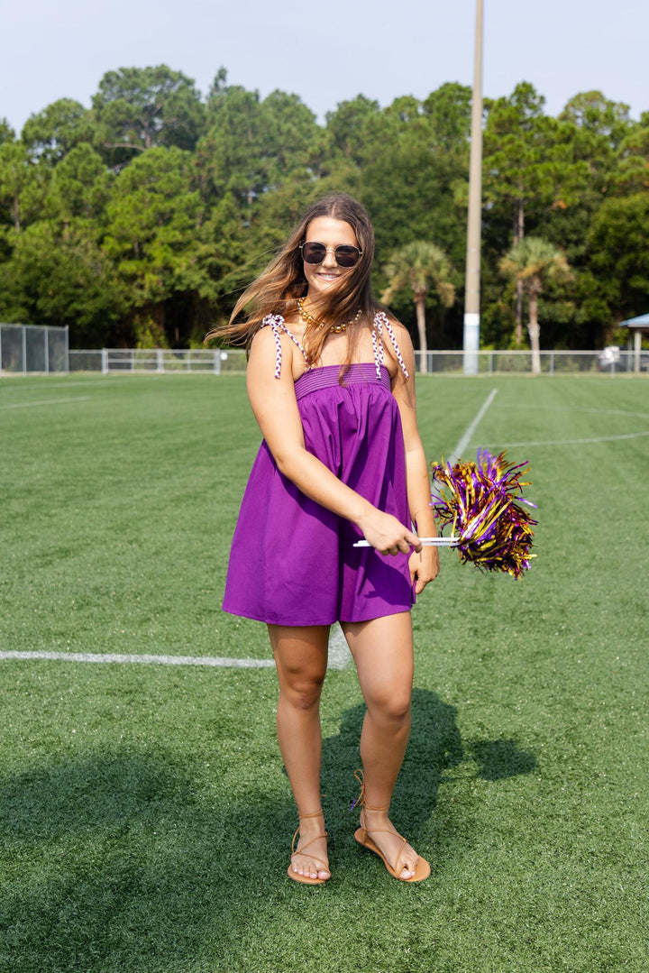 Cord Strap Mini Dress