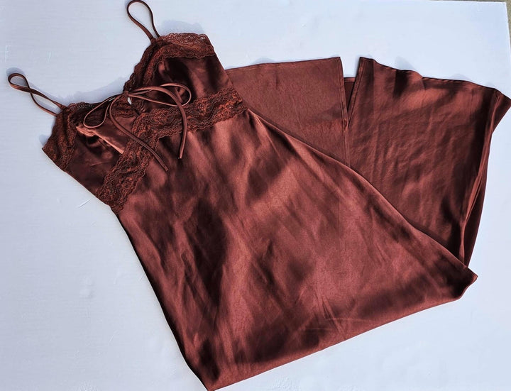 Copper Lacey Slip Dress