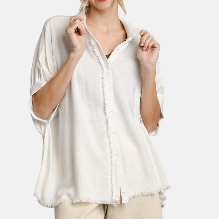 Linen Button Down top