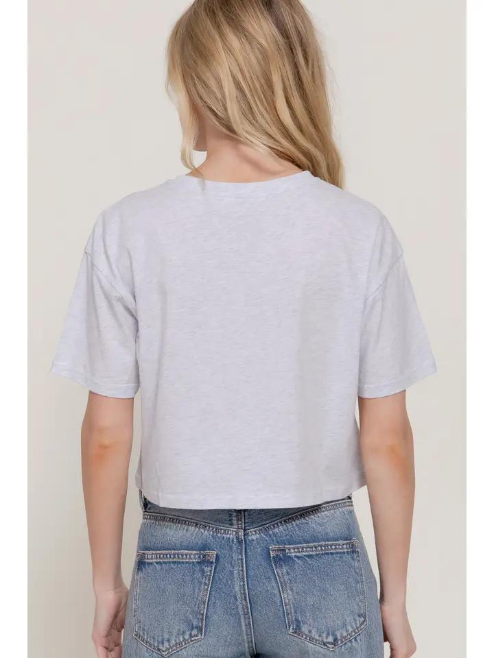 SS Crew Neck Oversize Crop