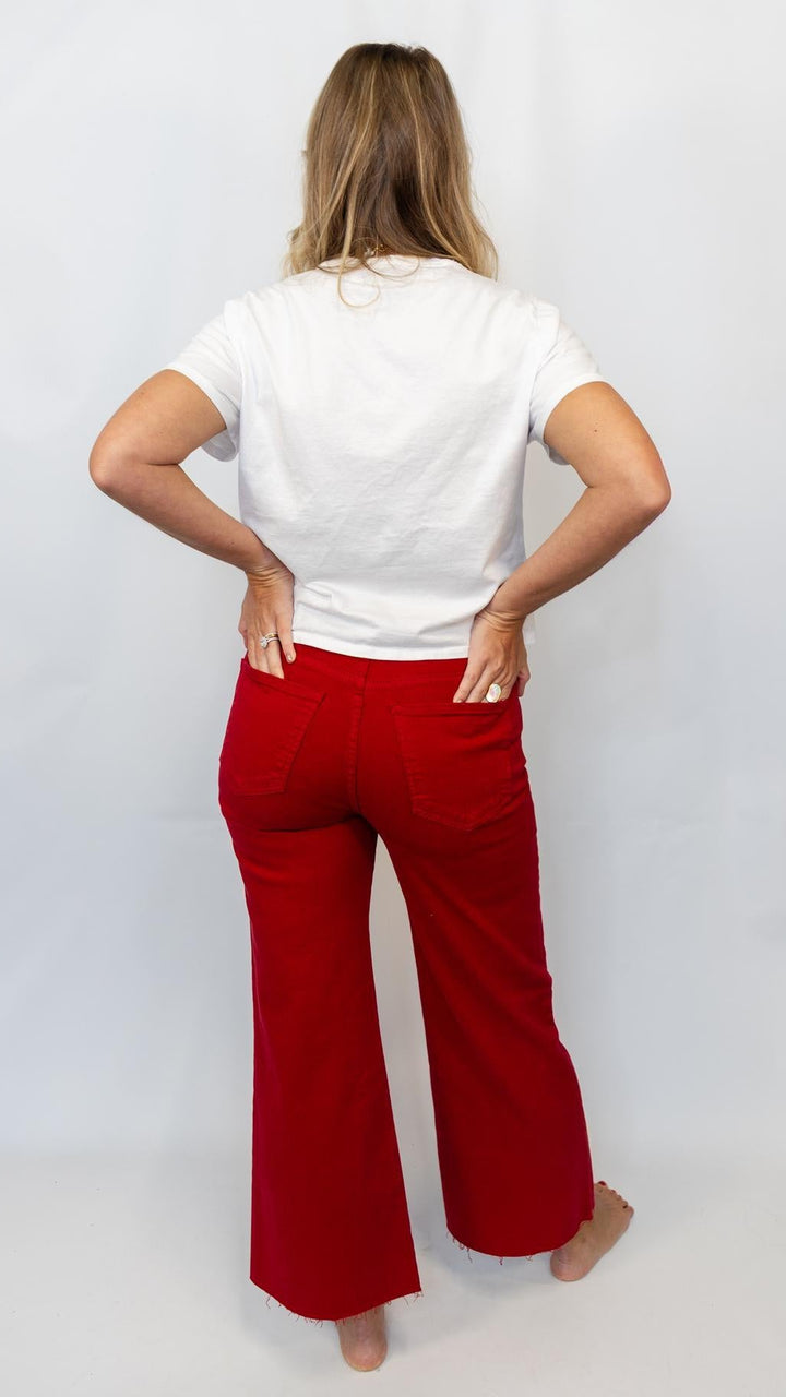 Meg High Rise Fab Ab Wide Red