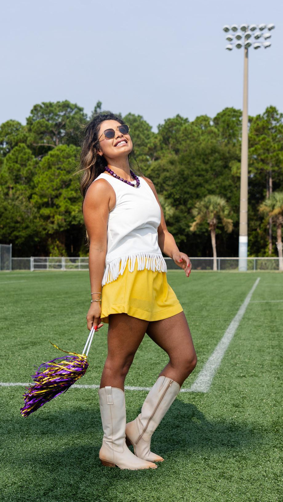 Fringe Hem Sleeveless Top