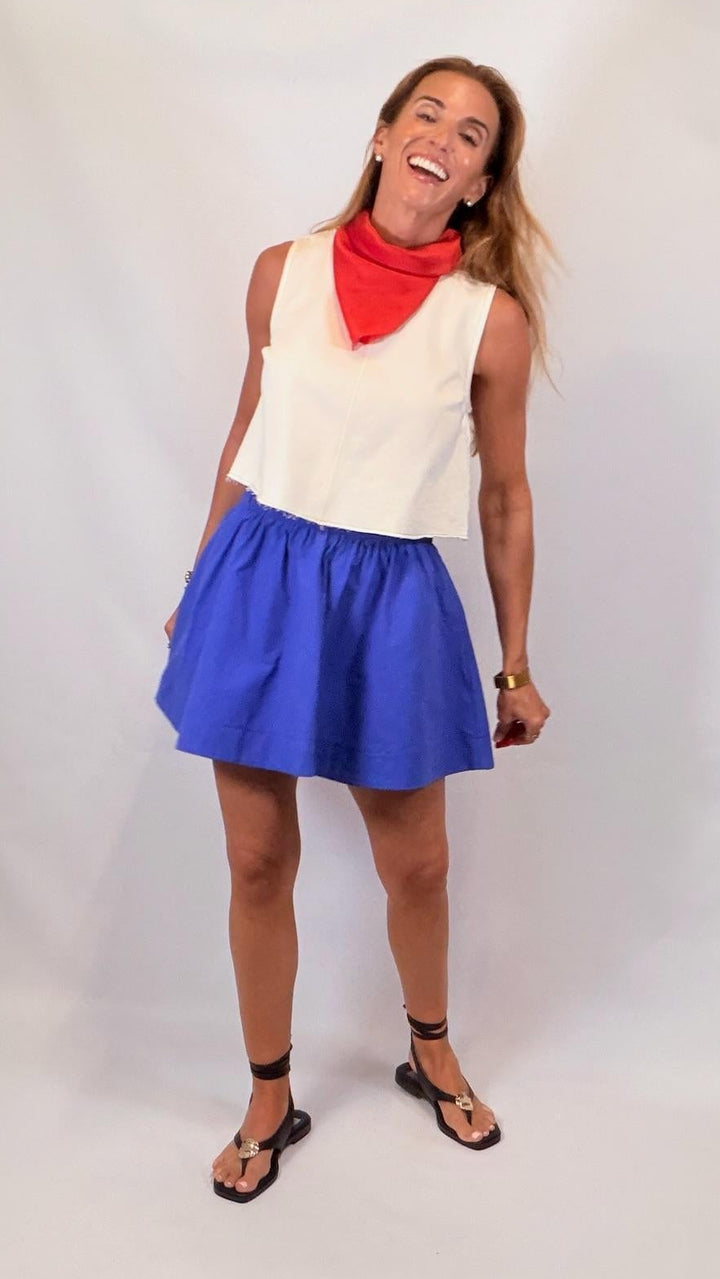 Crisp Poplin Skirt