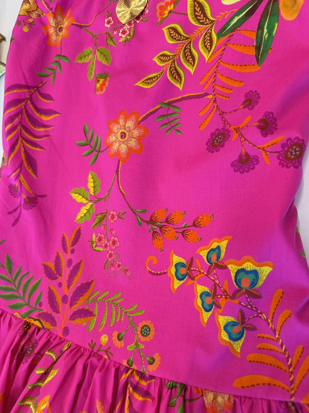 Tropical Print Mini Dress