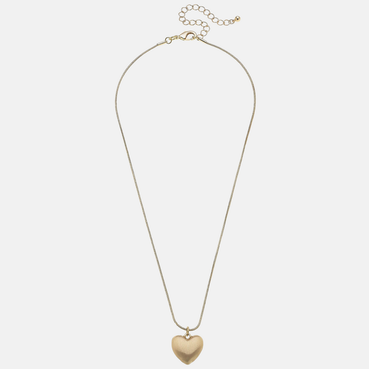 Puffed Heart Necklace