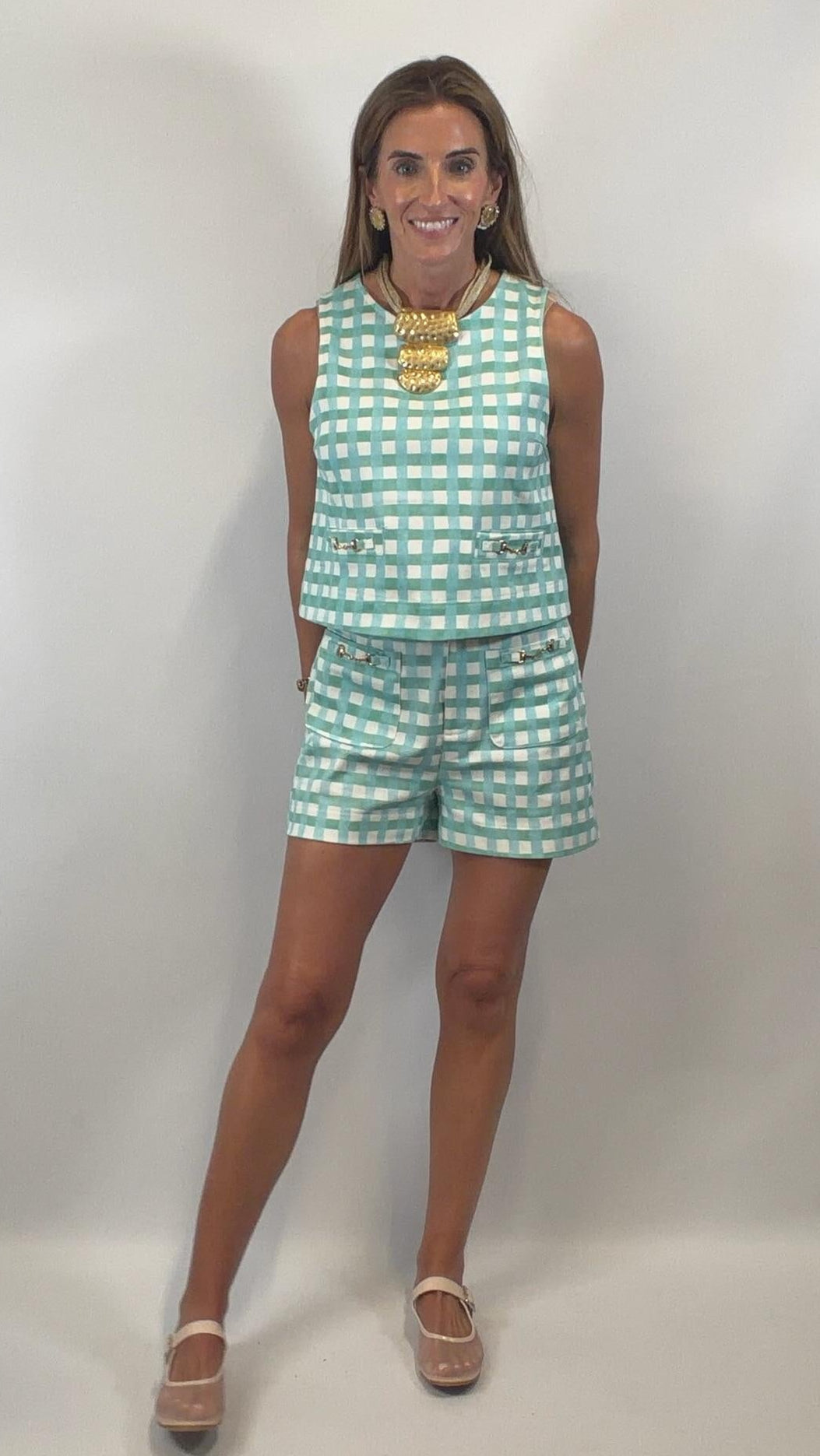 Plaid Mint Combo Set