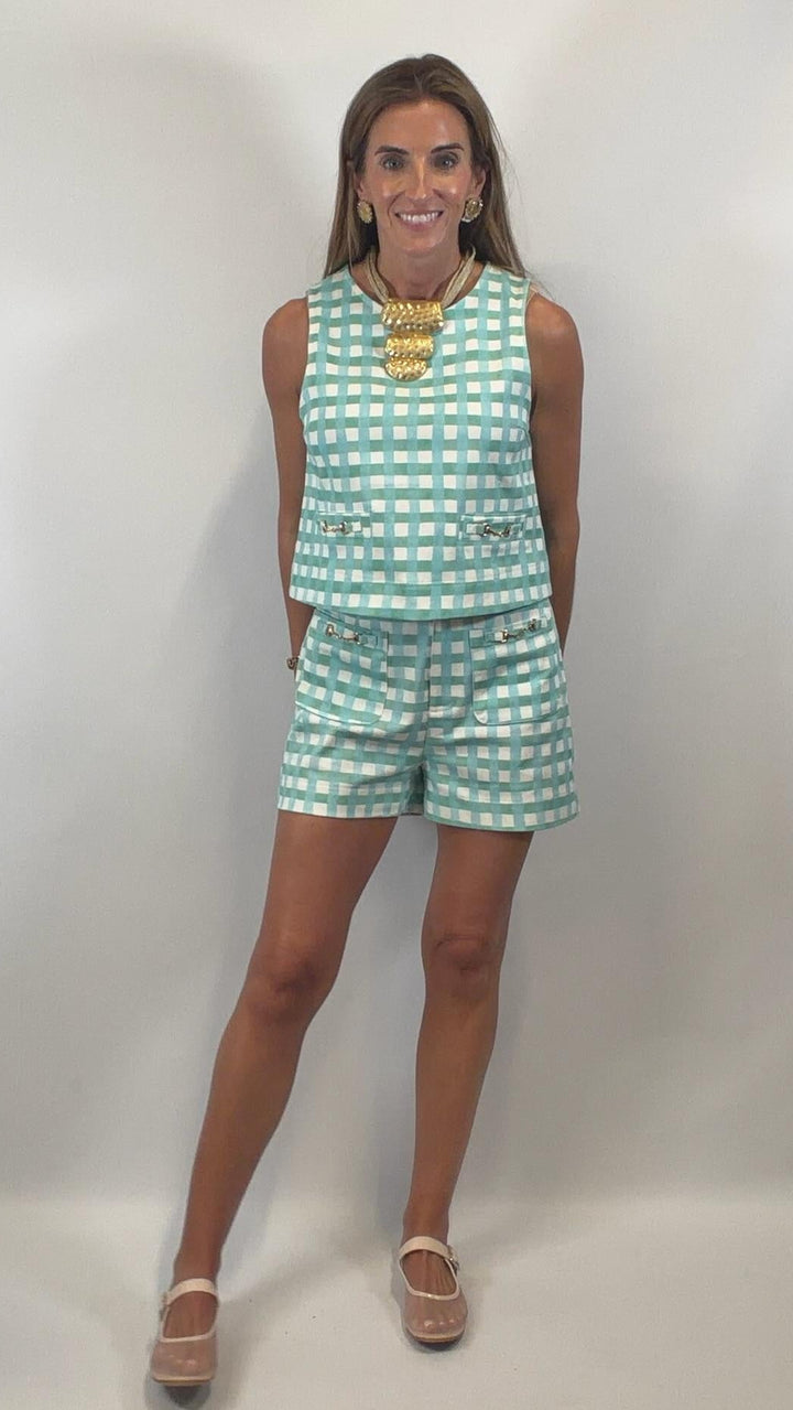 Plaid Mint Combo Set