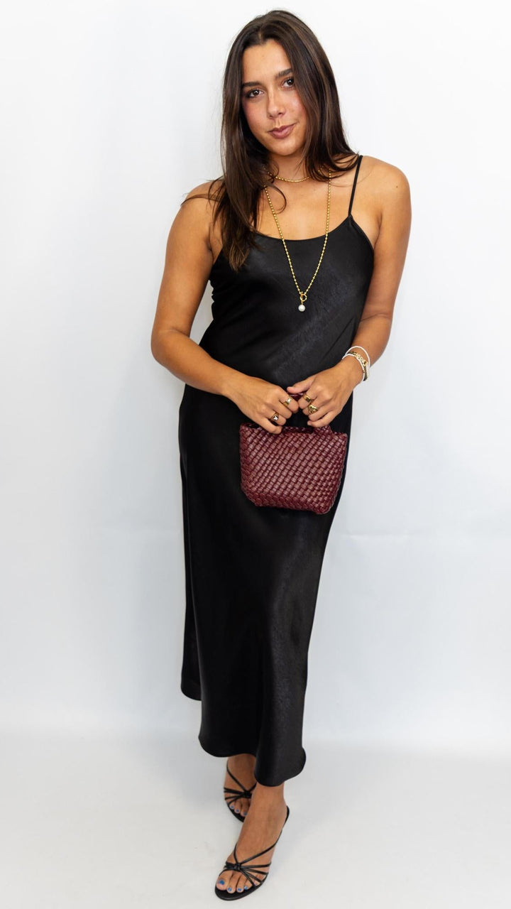 Satin Maxi Slip Dress