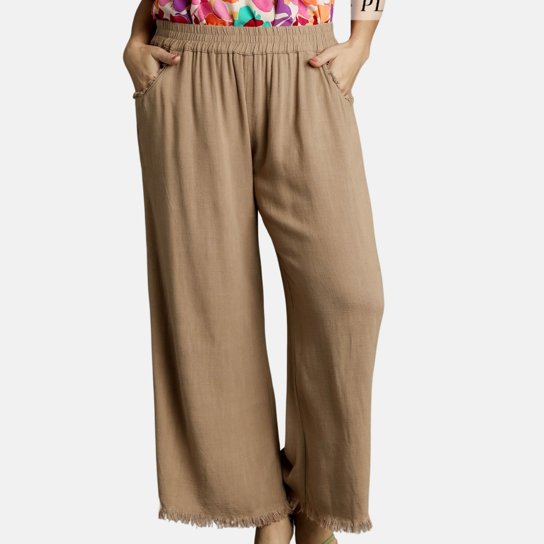 Latte Linen Pants