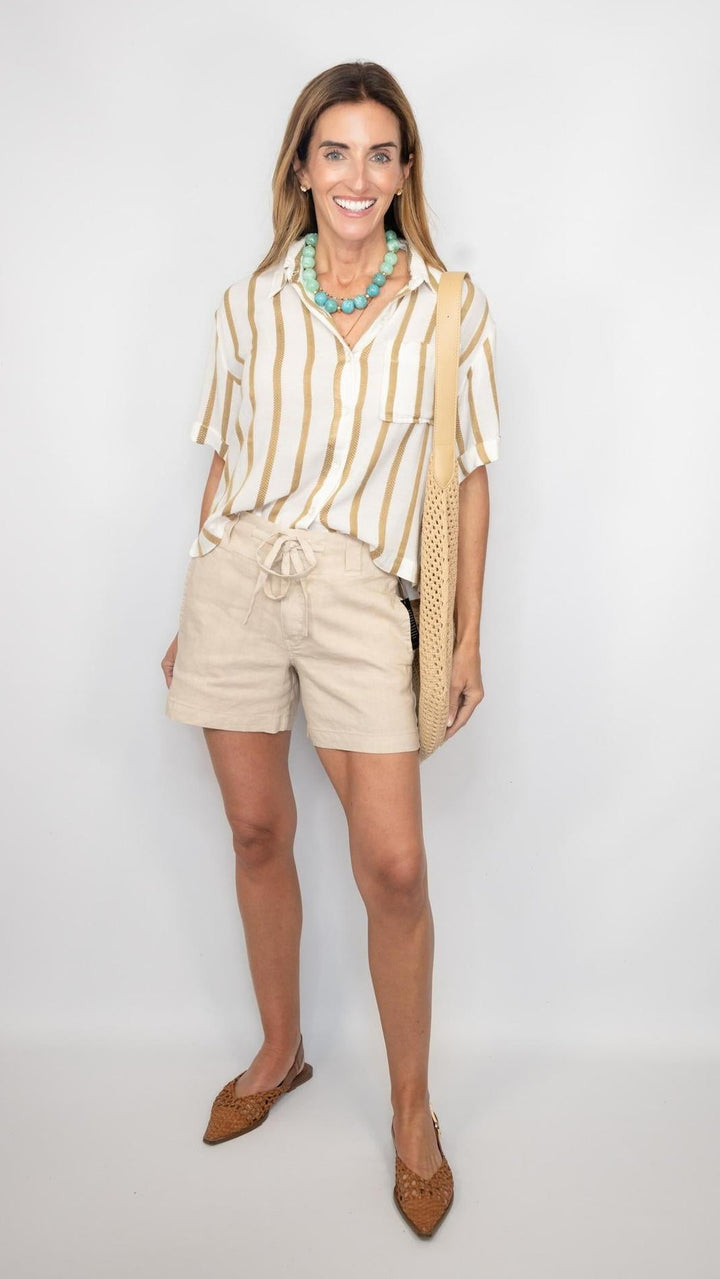 Katie Linen High Rise Short