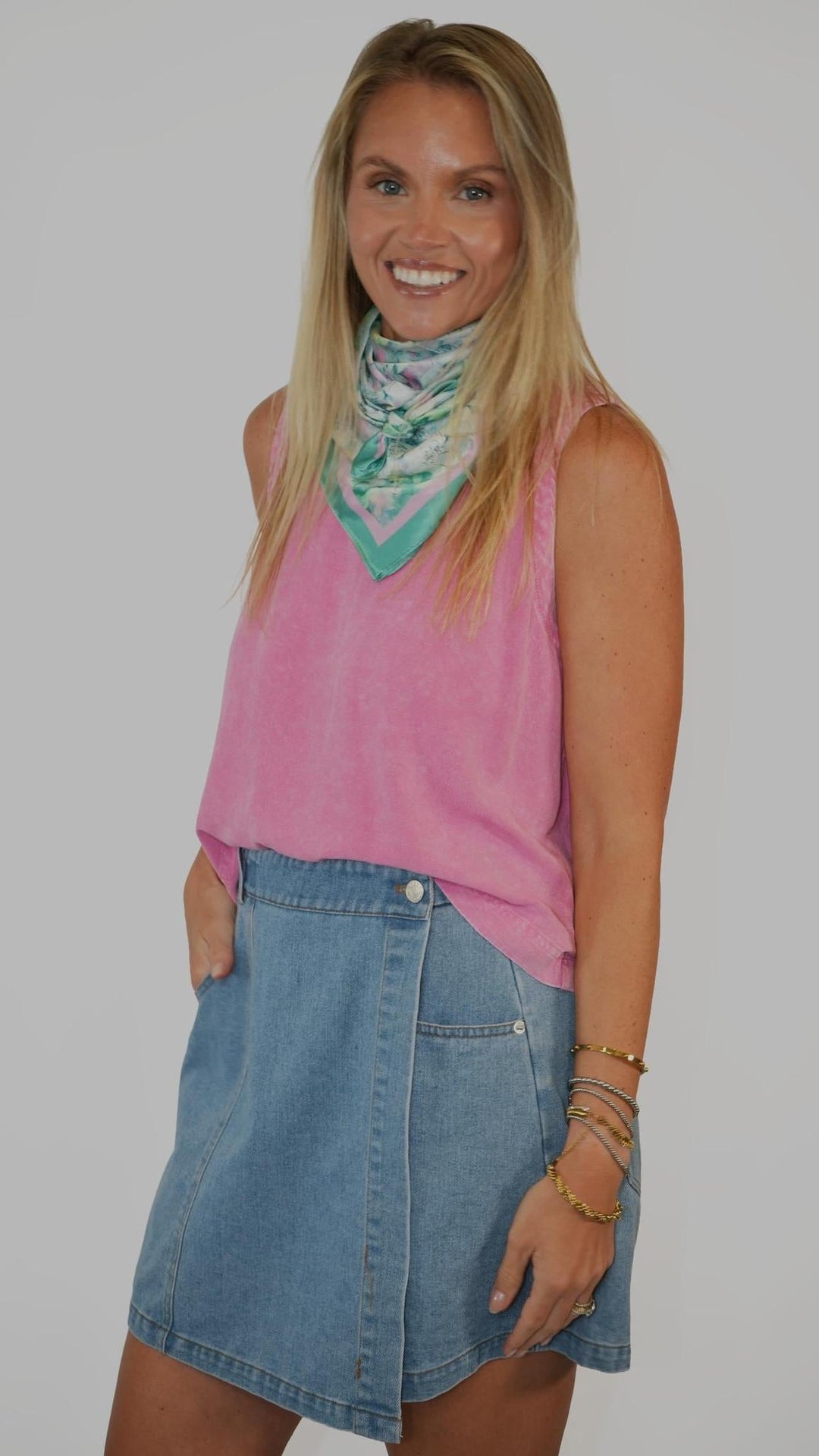 Lt Denim Jean Skort