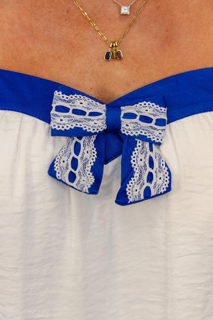 Lace Bow Top