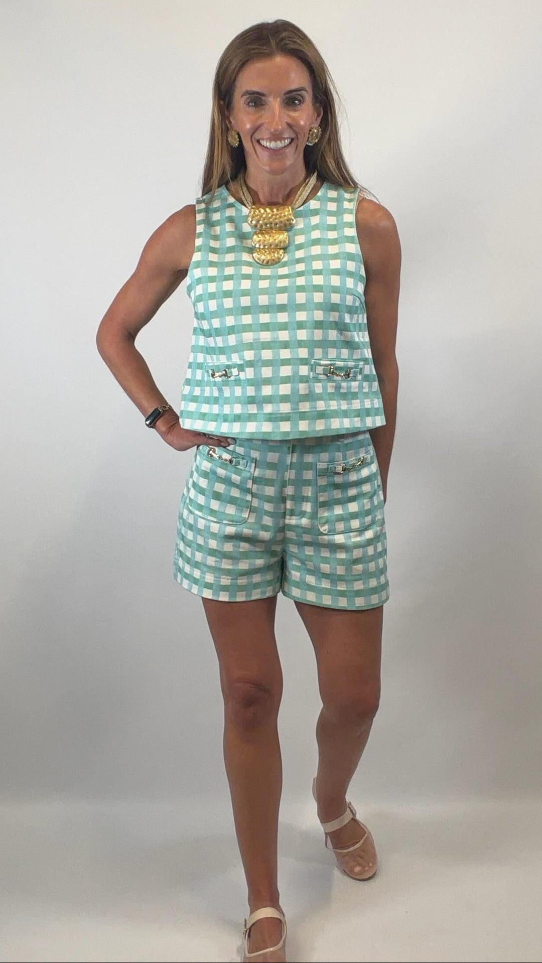 Plaid Mint Combo Set