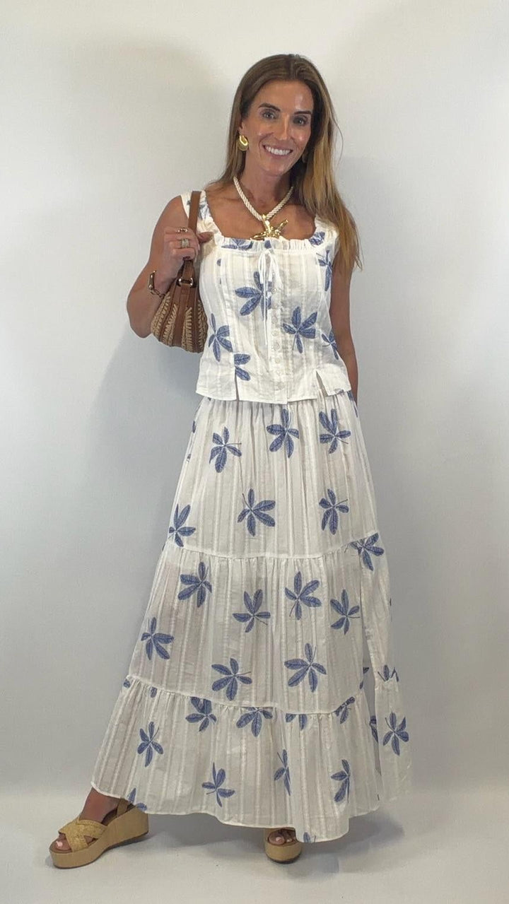 Tiered Skirt Side Slit