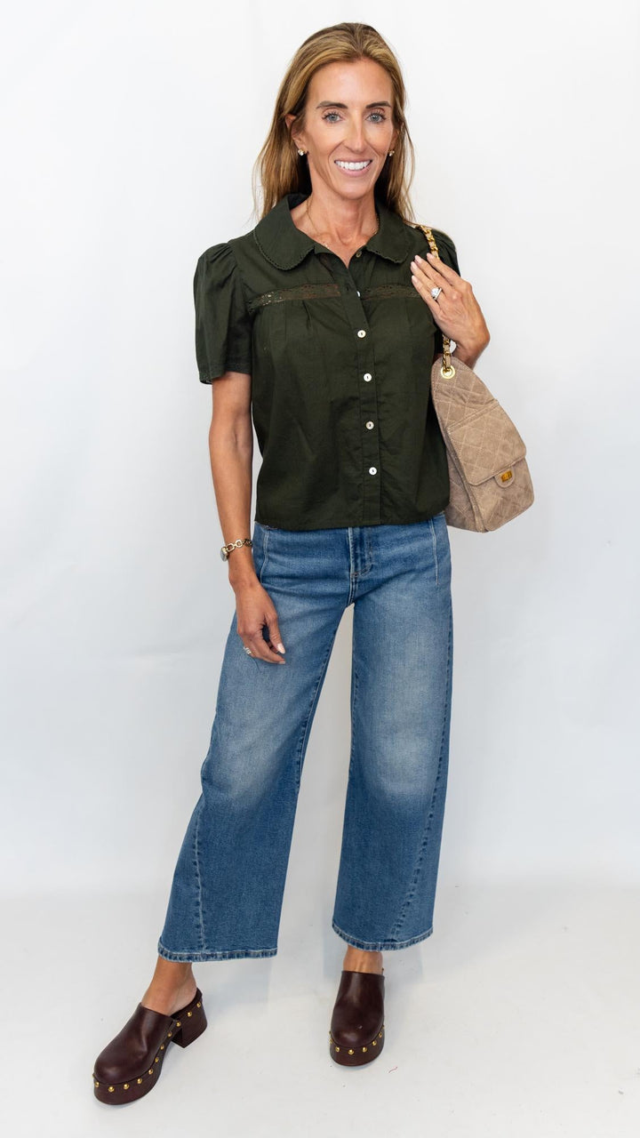 Vienna Button Front Top