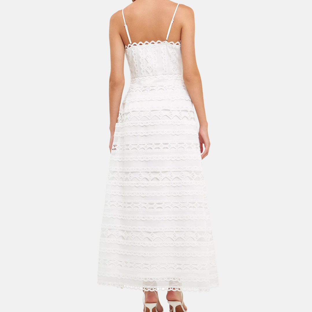 Lace Spaghetti Strap Midi