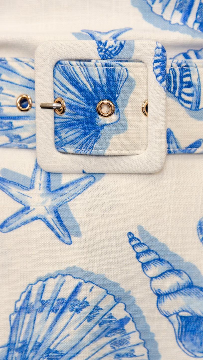 Seahorse Mini Dress w/ Belt