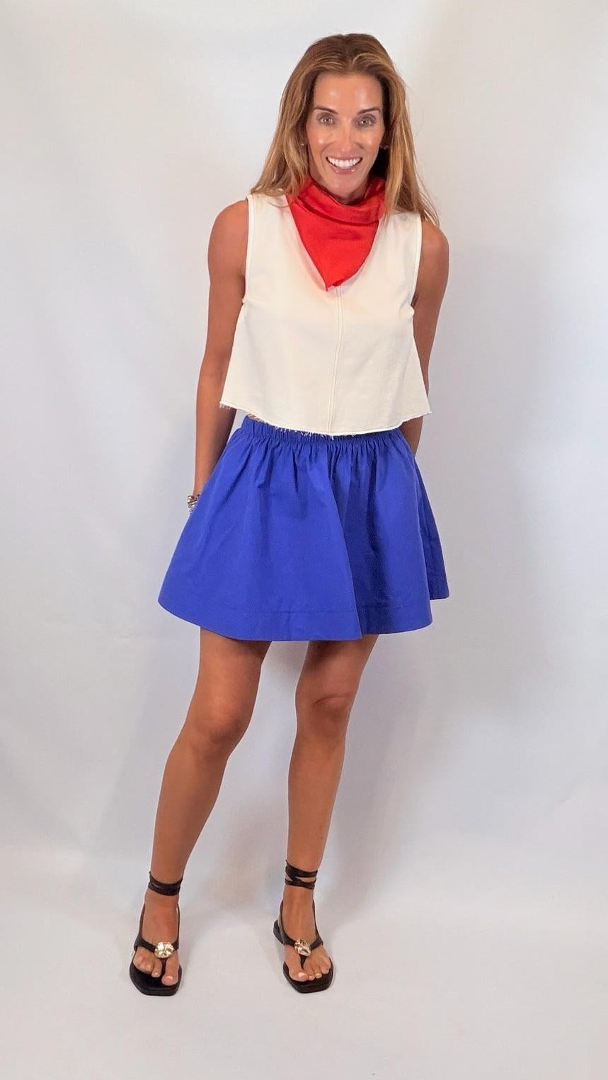 Crisp Poplin Skirt