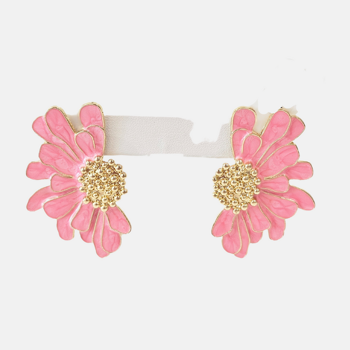 Enamel Flower Earring