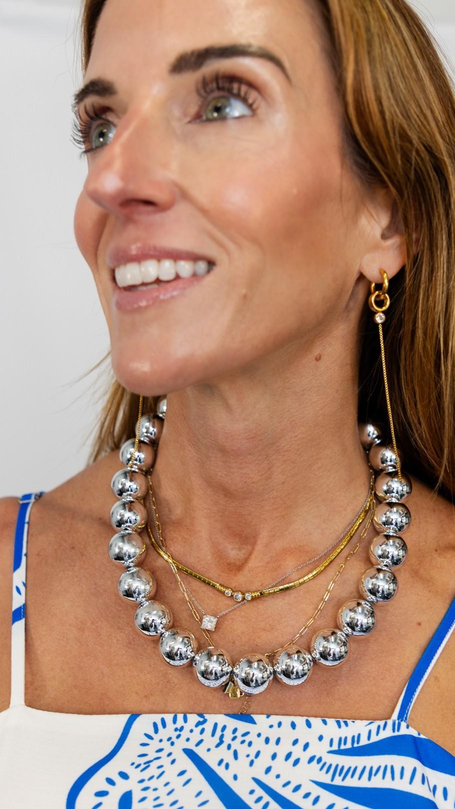 Circle Bauble Ball Necklace