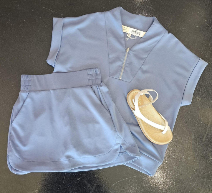 High Waist A Line Skort