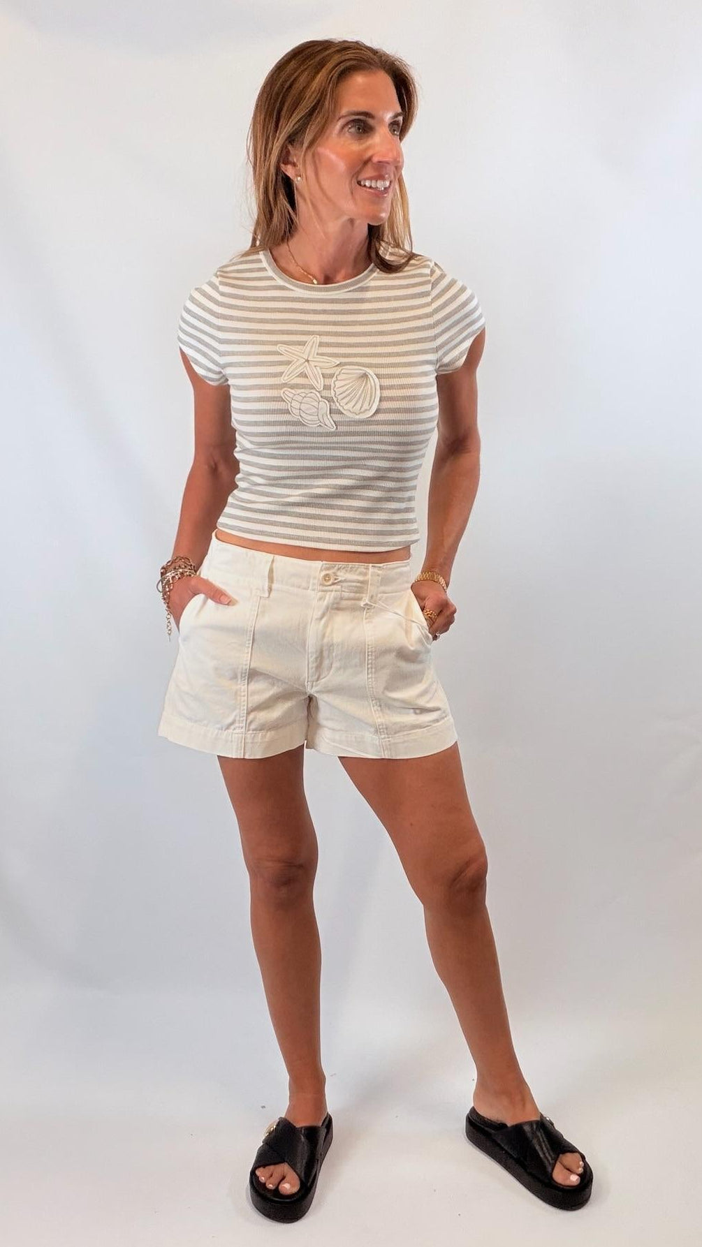 Seashell Patch Top