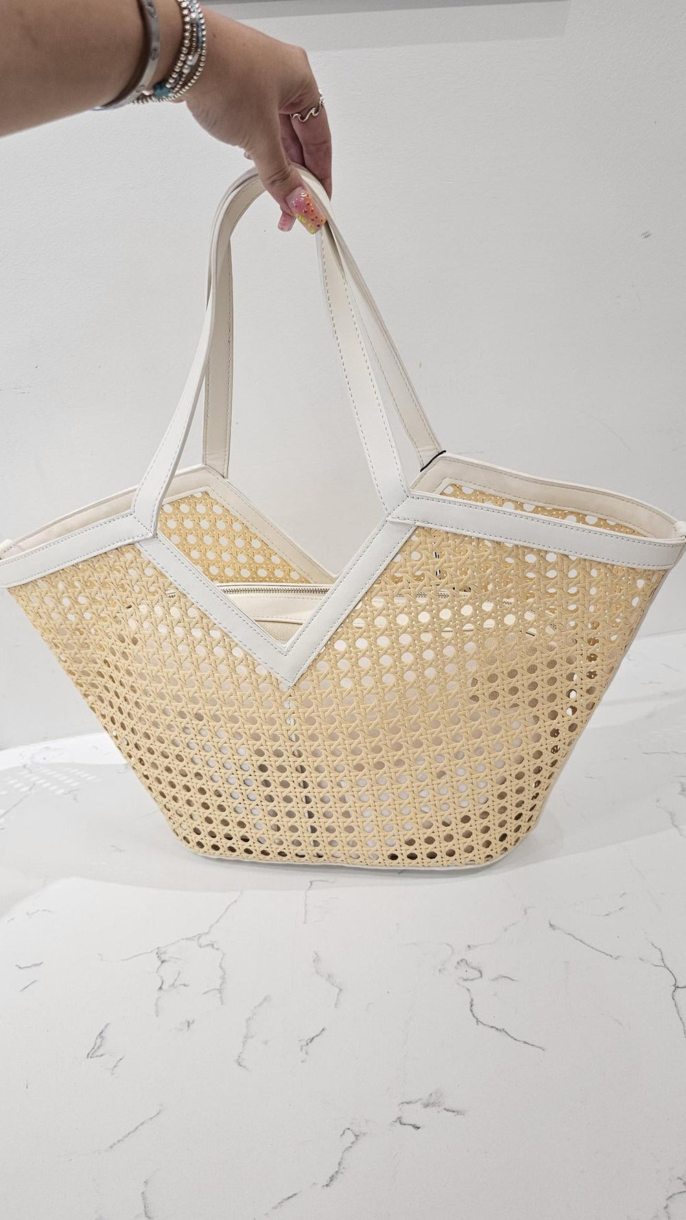 Beach Bag White – Abide Boutique