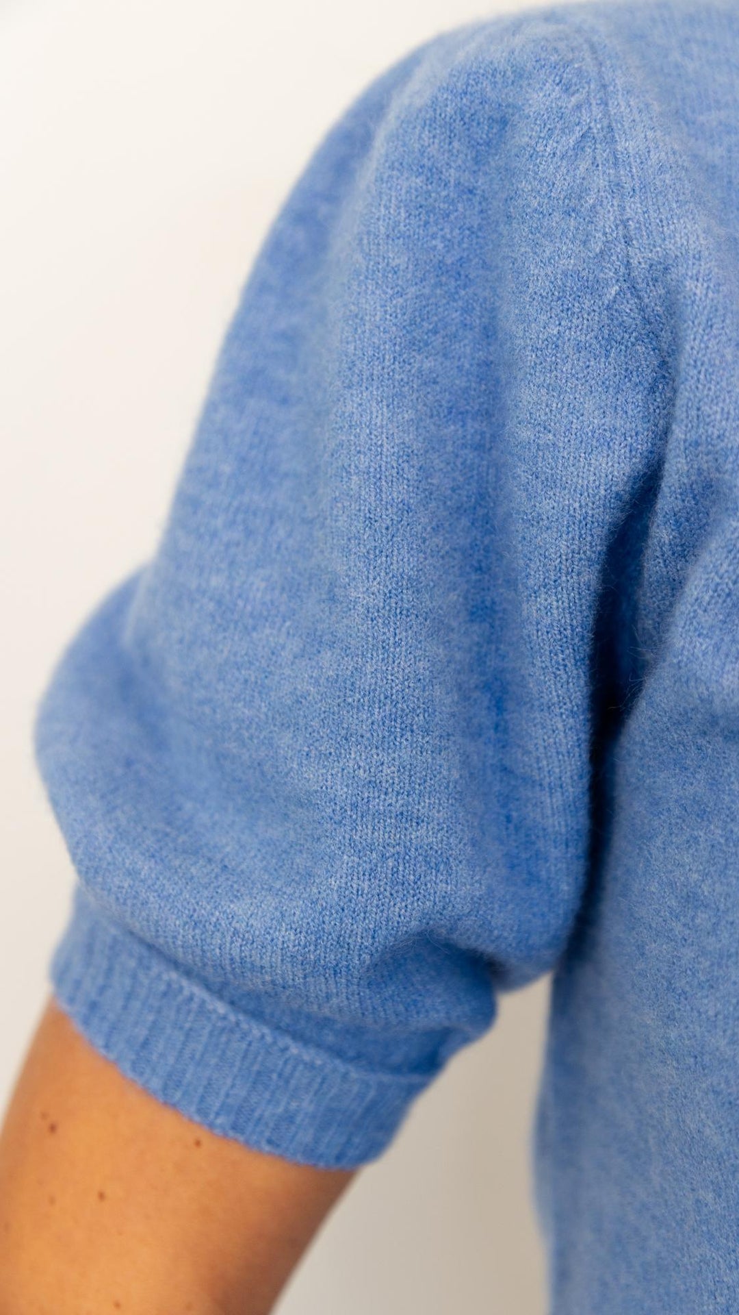 Button Front Puff SS Cardigan