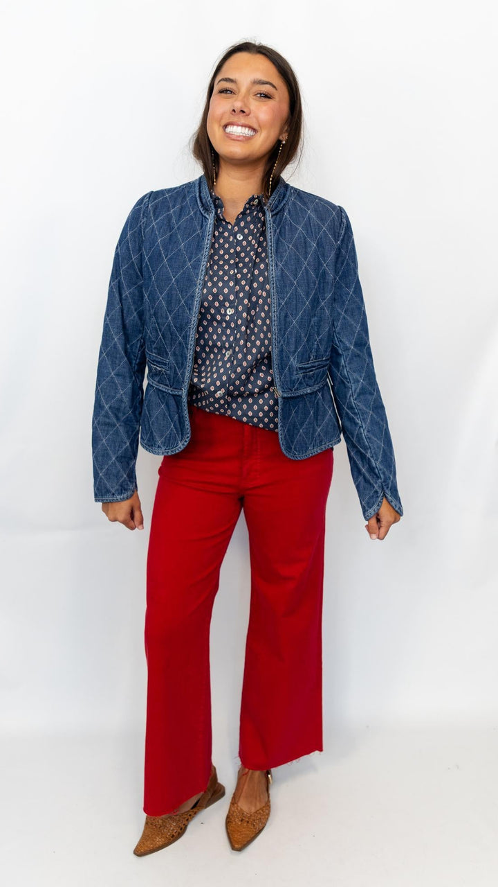 Quilted Denim Jacket