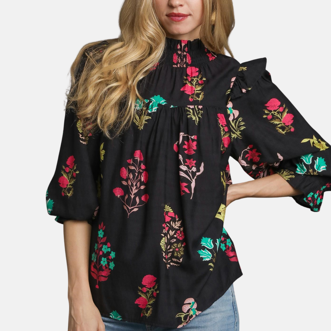 Botanical Print Blouse