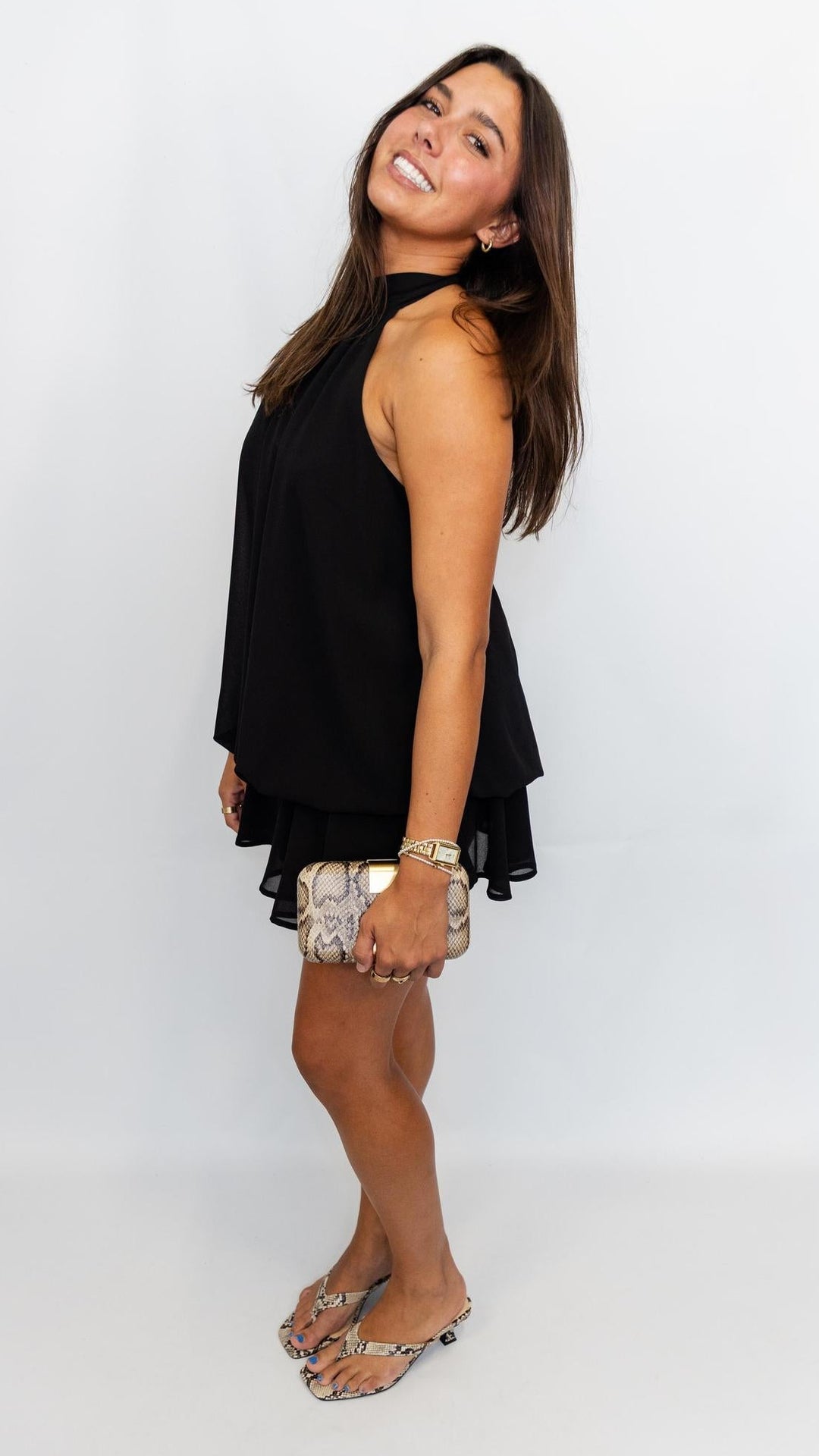 Halter Backless Mini Dress
