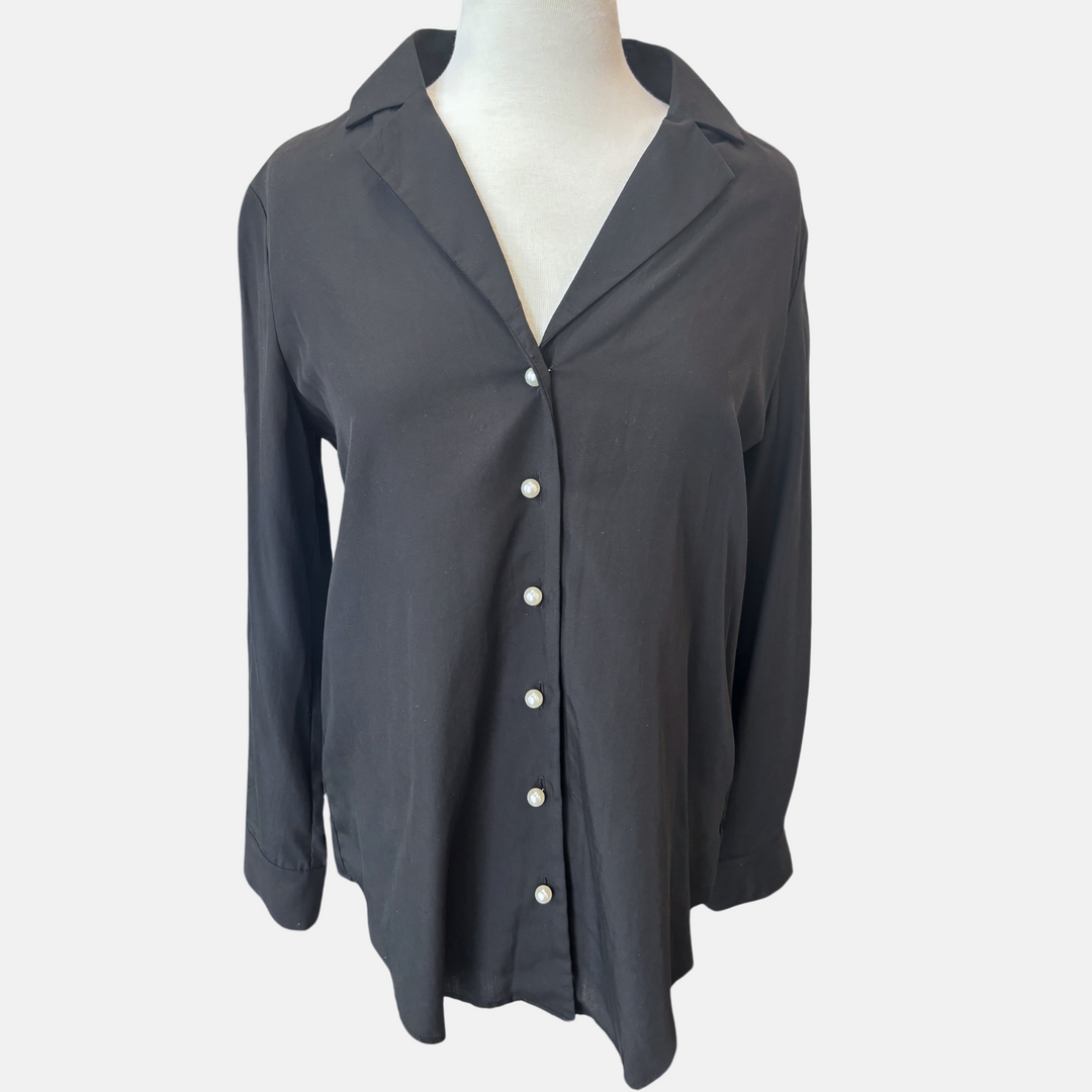 Pearl Button Collared Shirt