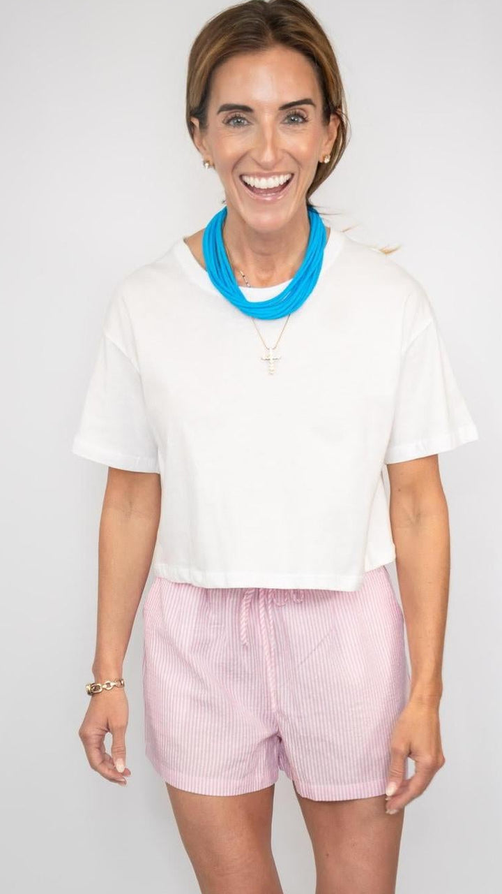 SS Crew Neck Oversize Crop