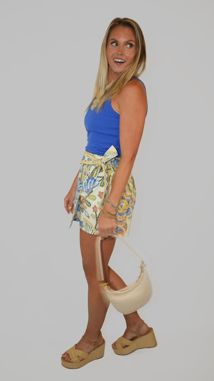 Botanical Wrap Skort