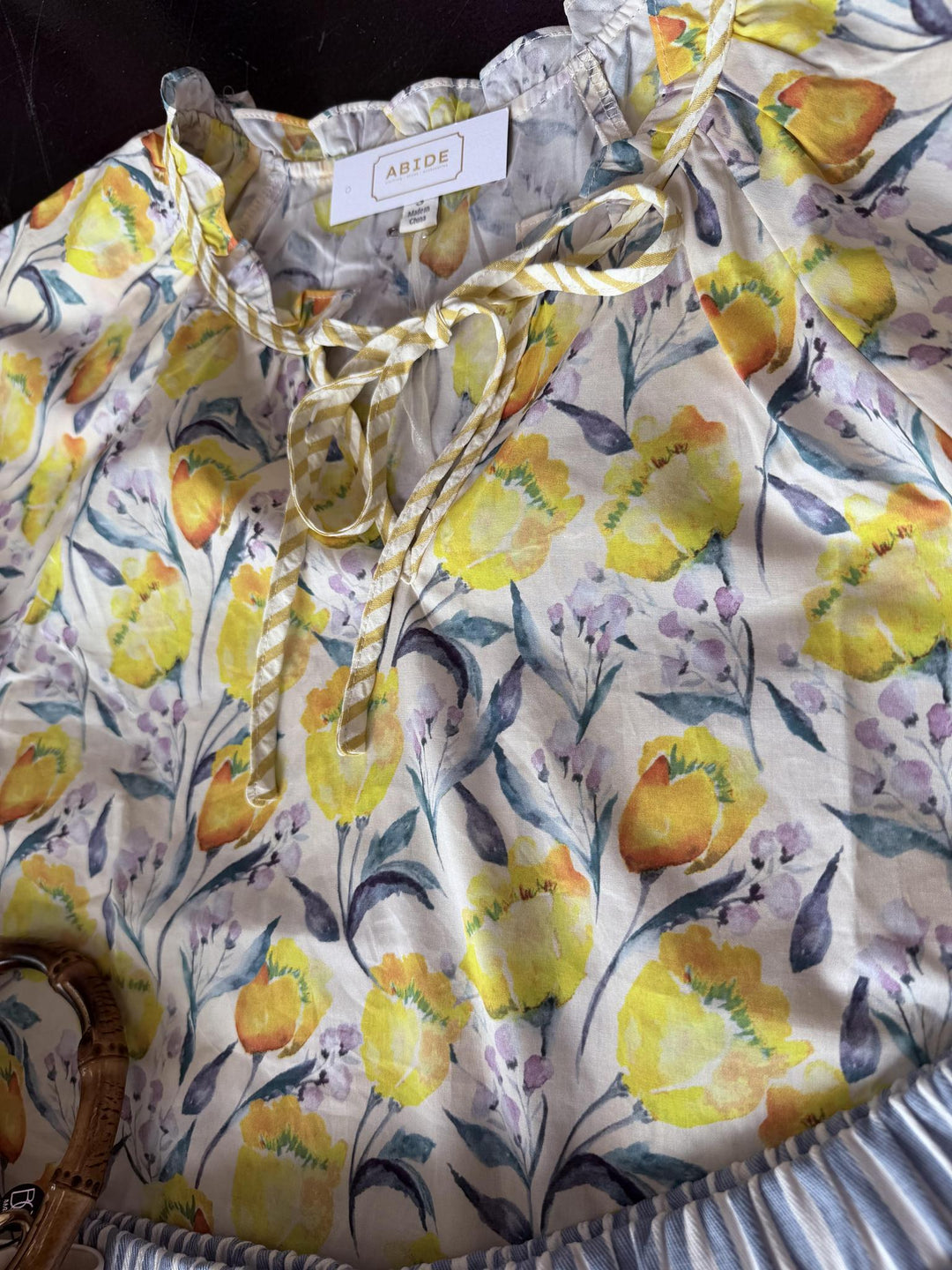 Yellow Floral Top