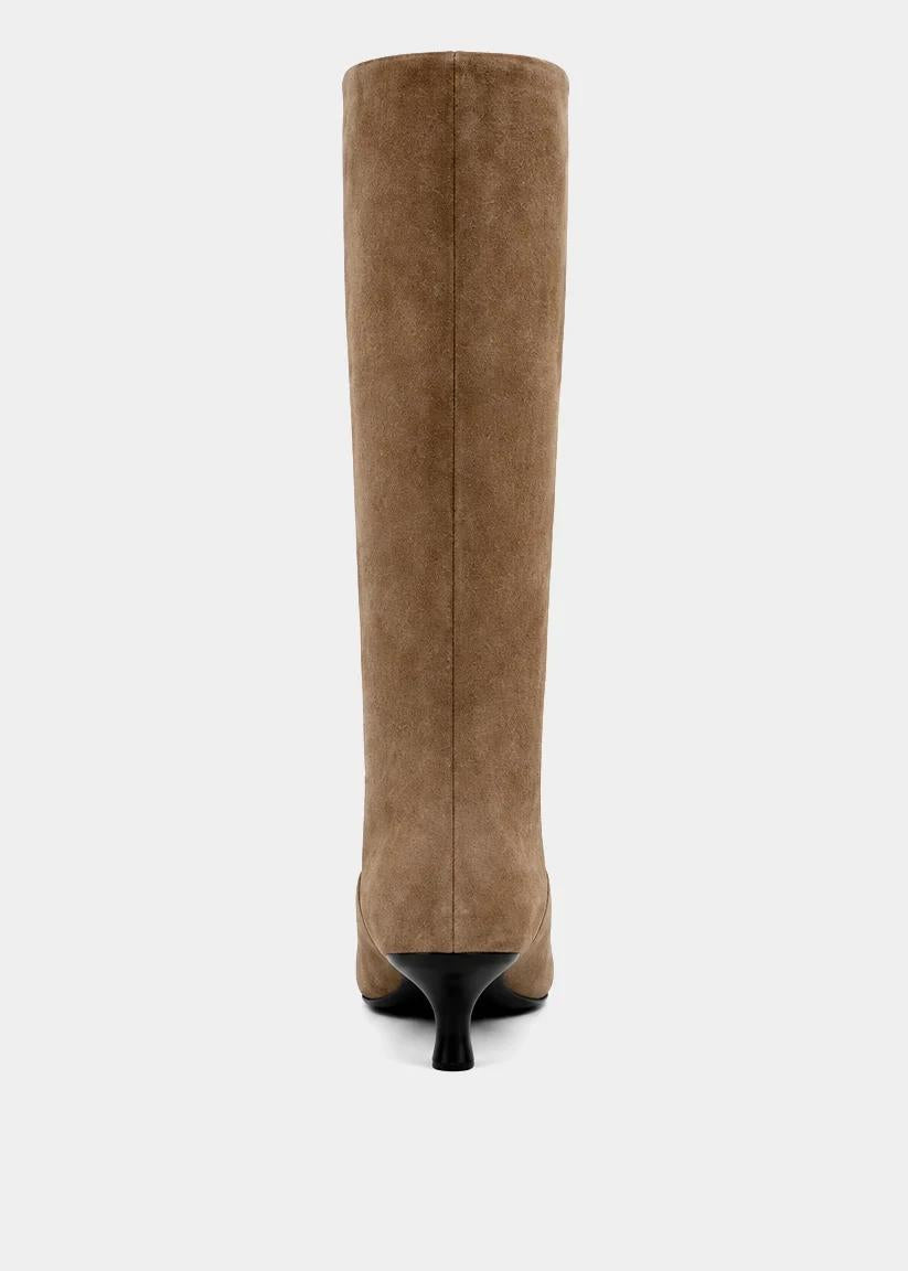 Yvonne Taupe Suede Boot